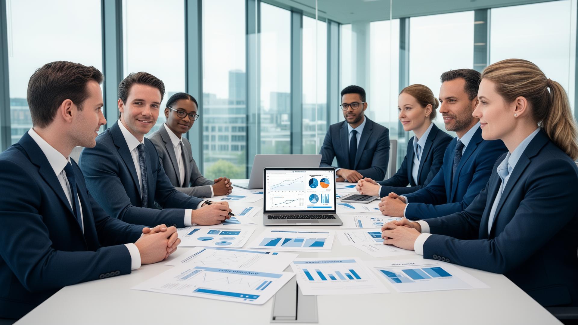 B2B sales strategy meeting